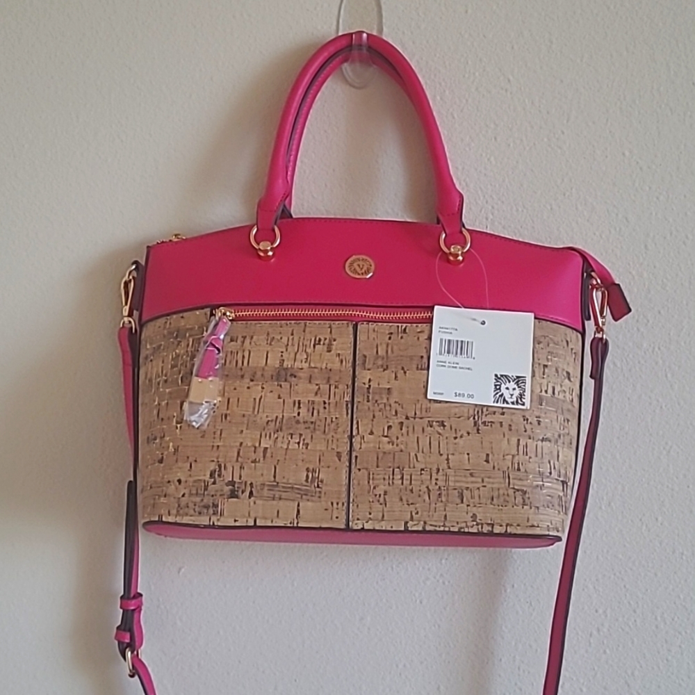 NWT Anne Klein Cork Dome Sachel